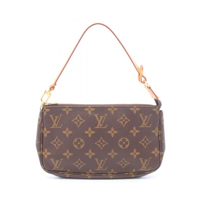 ルイ・ヴィトン LOUIS VUITTON ポシェットアクセソワール モノグラム ハンドバッグ バッグ PVCコーティングキャンバス レザー レディース ブラウン系 M51980 【中古】