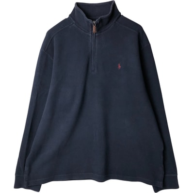 古着 ラルフローレン Ralph Lauren POLO by Ralph Lauren ハーフジップスウェットシャツ トレーナー メンズXL相当/eaa595634