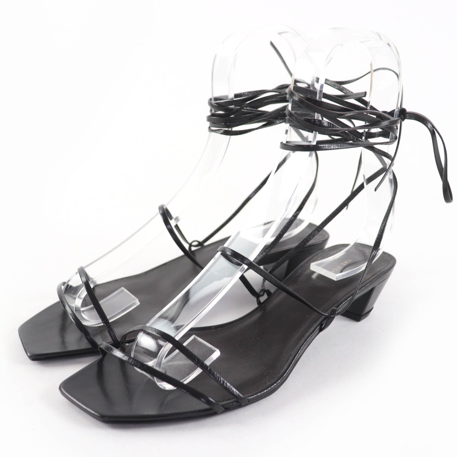 極美品 ザロウ サンダル ブラック レディース 35