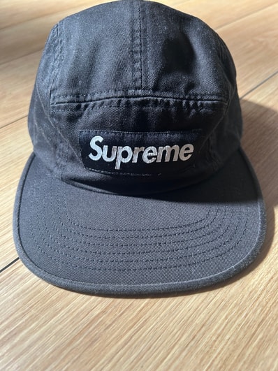 Supreme Washed Chino Twill Camp Cap (26SS) "Black"