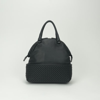 ボッテガヴェネタ BOTTEGAVENETA イントレチャート バッグ トートバッグ ブラック Black 黒 シルバー金具 ハンドバッグ ボッテガ