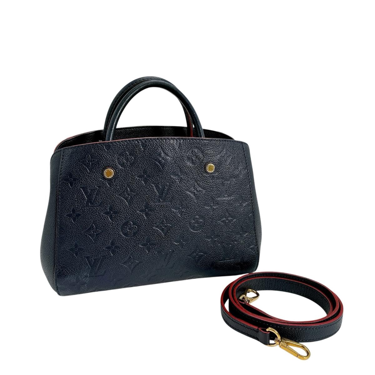 Louis Vuitton Monogram Empreinte Montaigne BB "Marine Rouge"