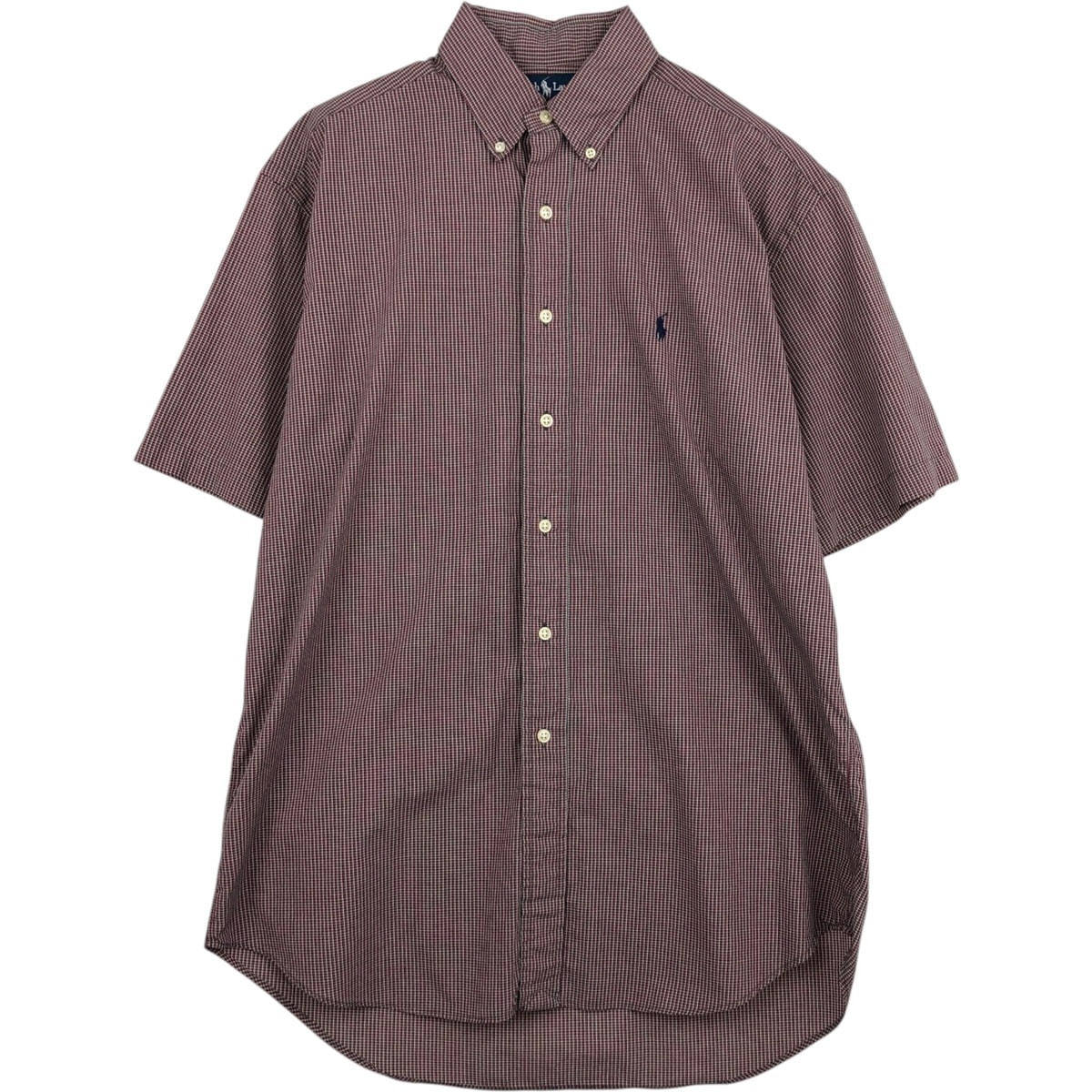 古着 ラルフローレン Ralph Lauren BLAKE 半袖 ボタンダウン チェックシャツ メンズM相当/eaa477593