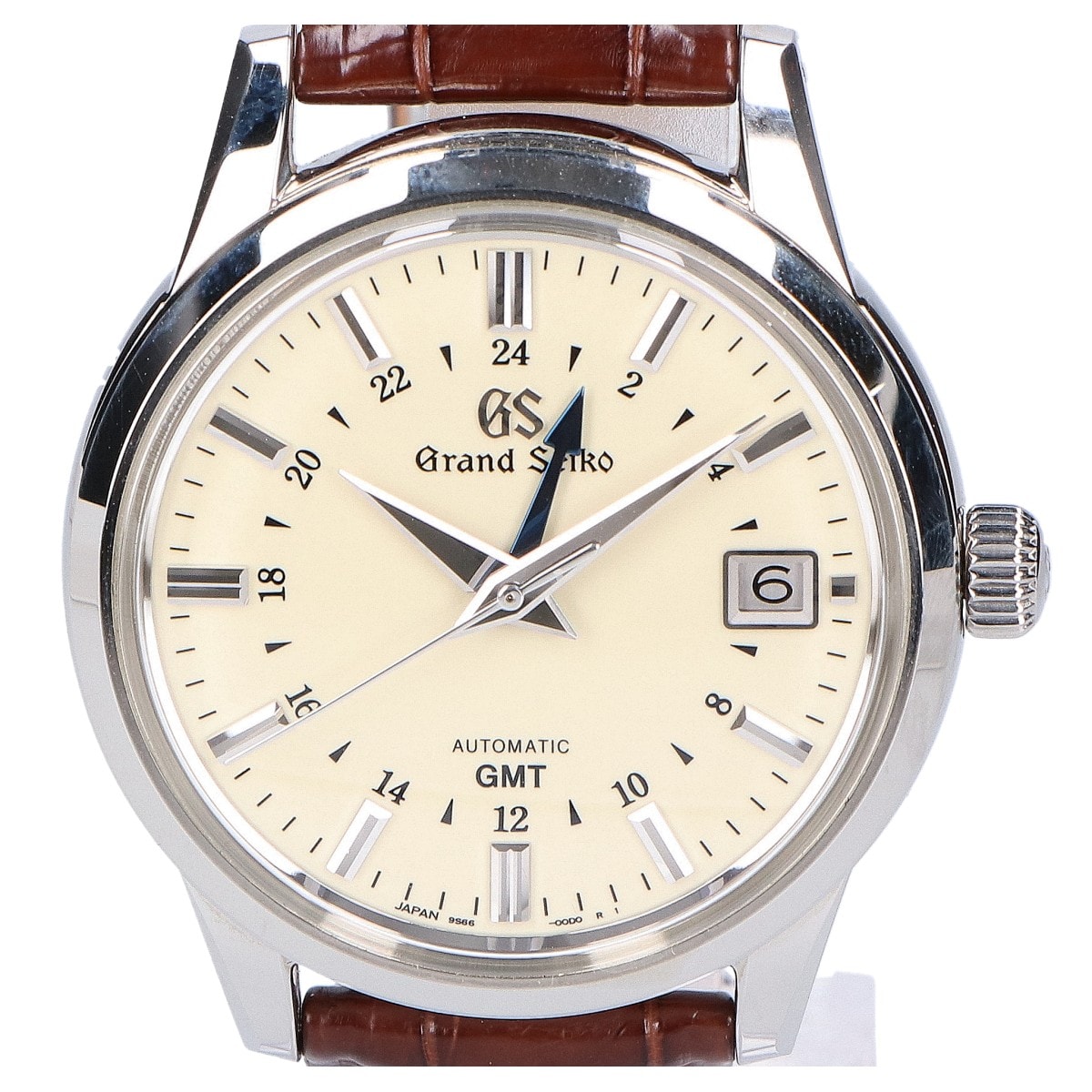 グランドセイコー SBGM221 メカニカル GMT エレガンスコレクション クロコレザーベルト -