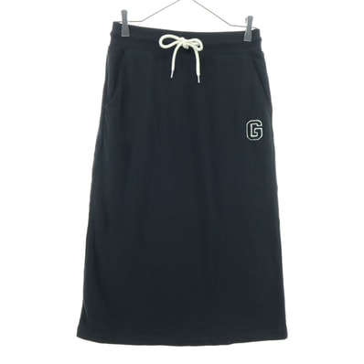 GAP ギャップ ワンポイントワッペン ミモレ丈 ペンシルスカート XS ブラック