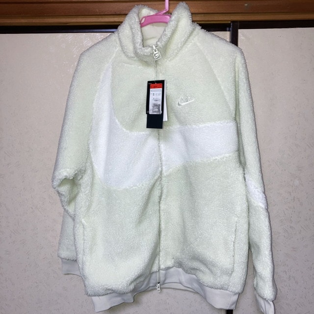 Nike Full Zip Reversible Boa Jacket Sportswear Swoosh "Sea Glass/Sail" BQ6546-020