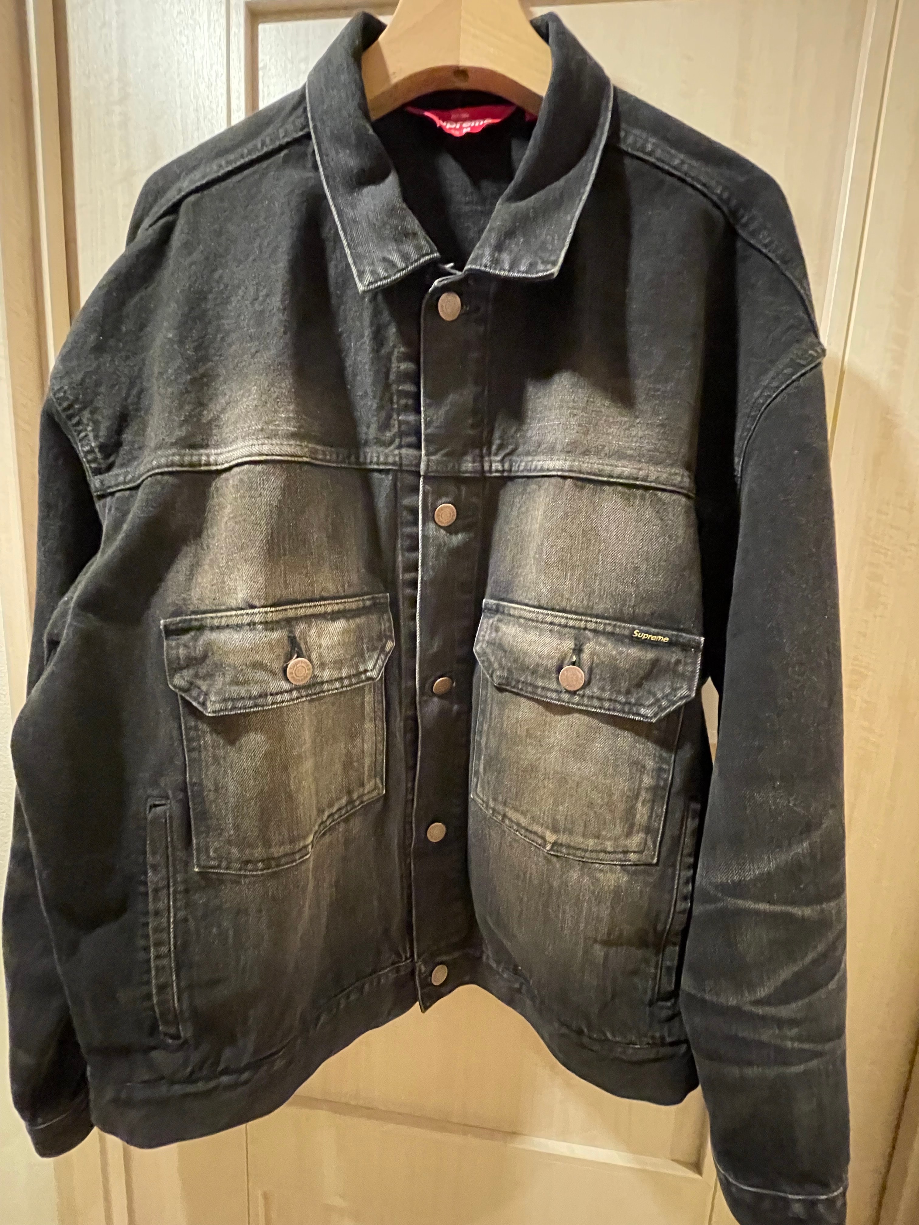 Supreme Distressed Selvedge Trucker Jacket 