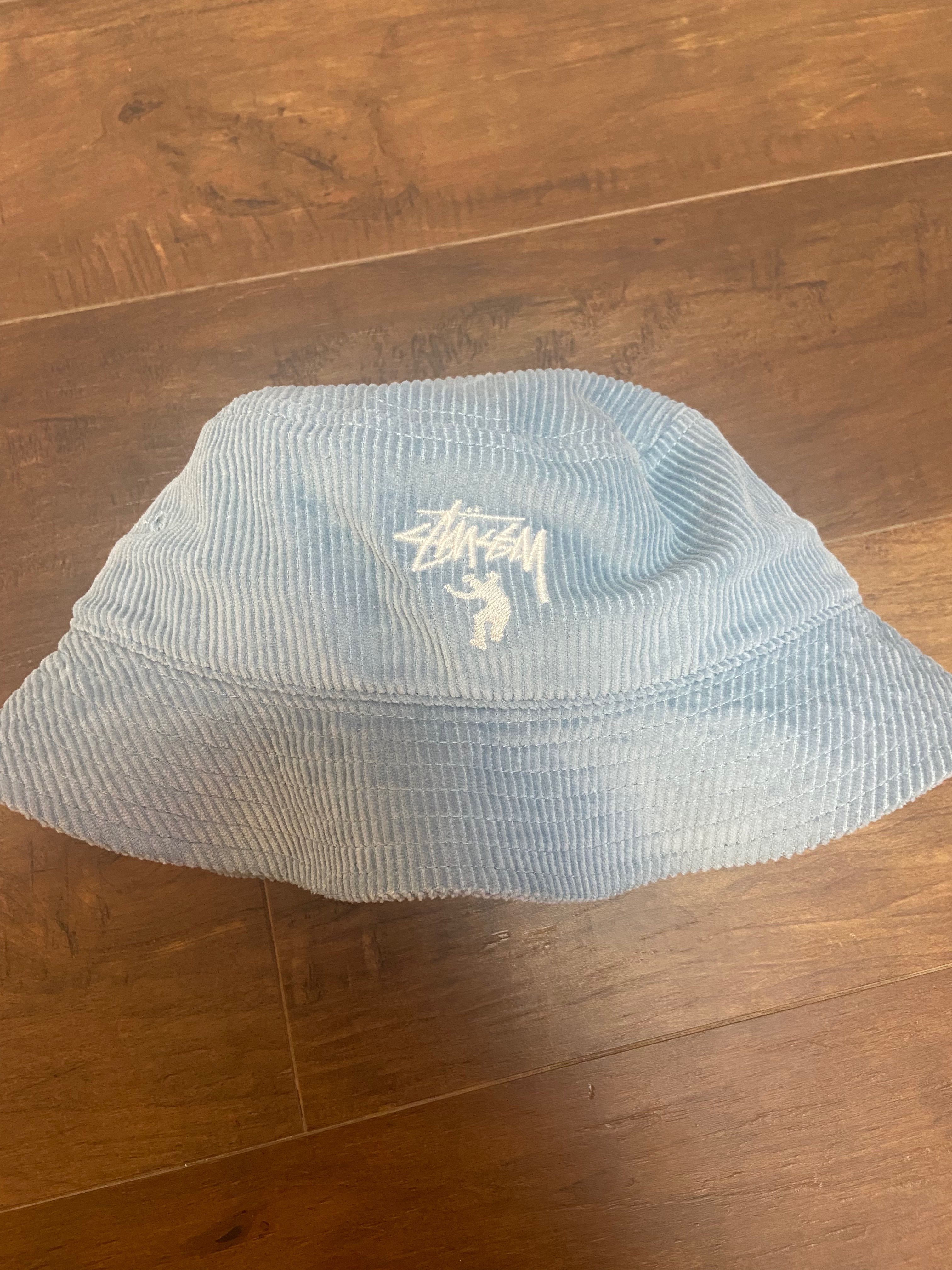 Stussy × Union 30TH Corduroy Bucket Hat "Blue"