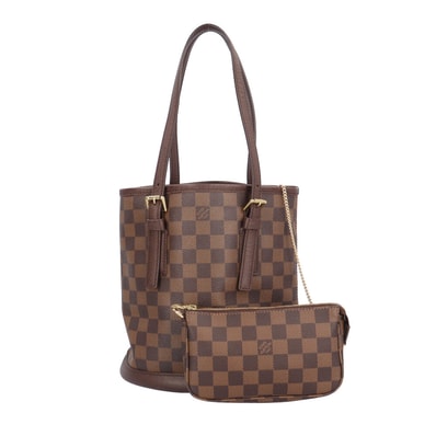 ルイヴィトン マレ ダミエ ショルダーバッグ ダミエキャンバス N42240 ブラウン レディース LOUIS VUITTON 中古