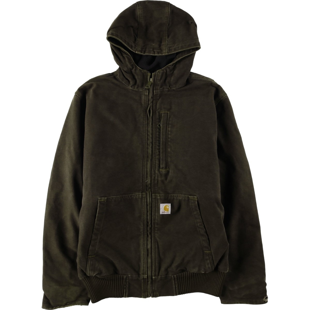 古着 カーハート Carhartt FULLSWING アクティブジャケット 中綿入り ダックフルジップパーカー メンズM相当/eaa636555