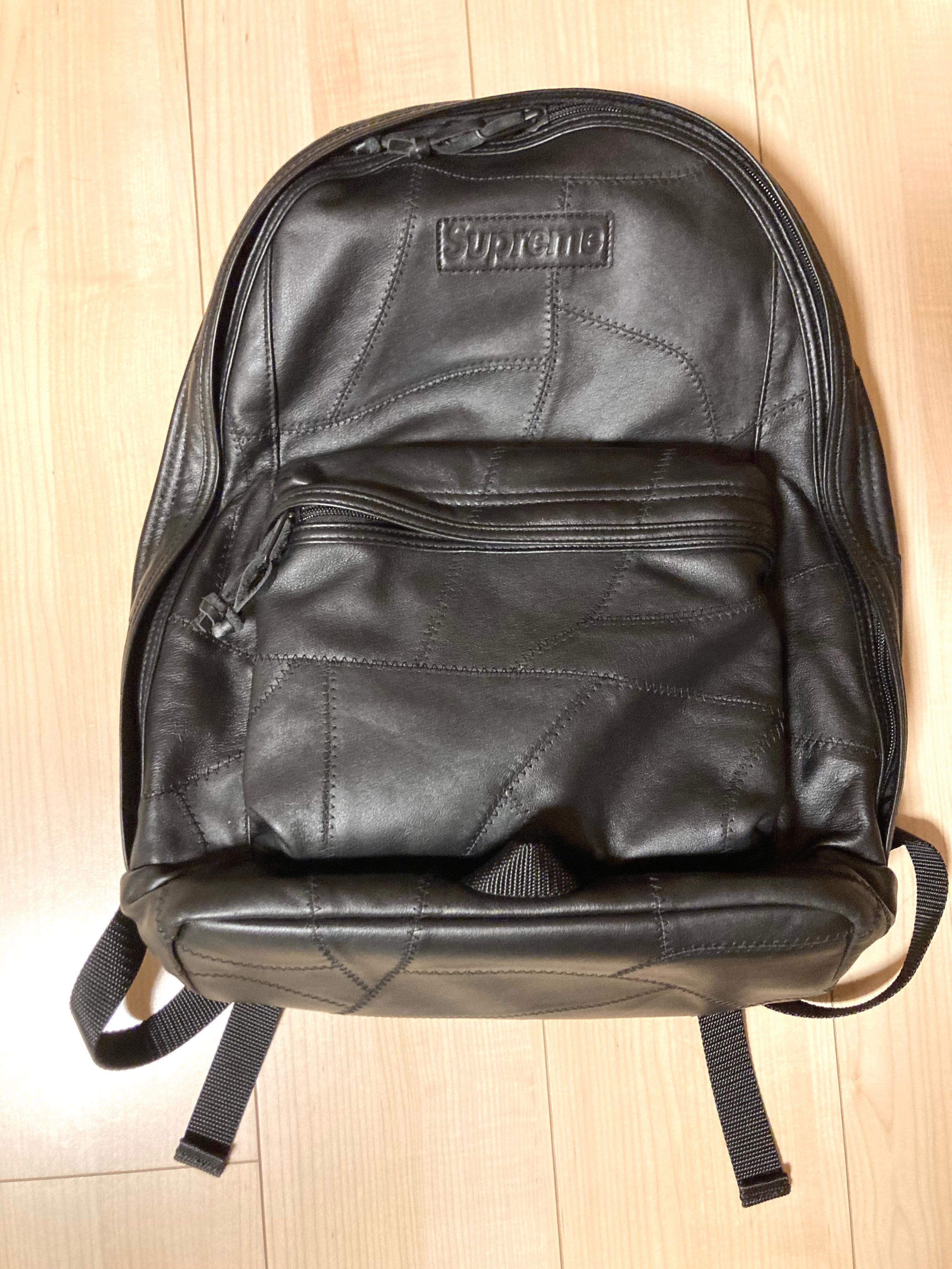 Supreme Patchwork Leather Backpack 23L "Black"