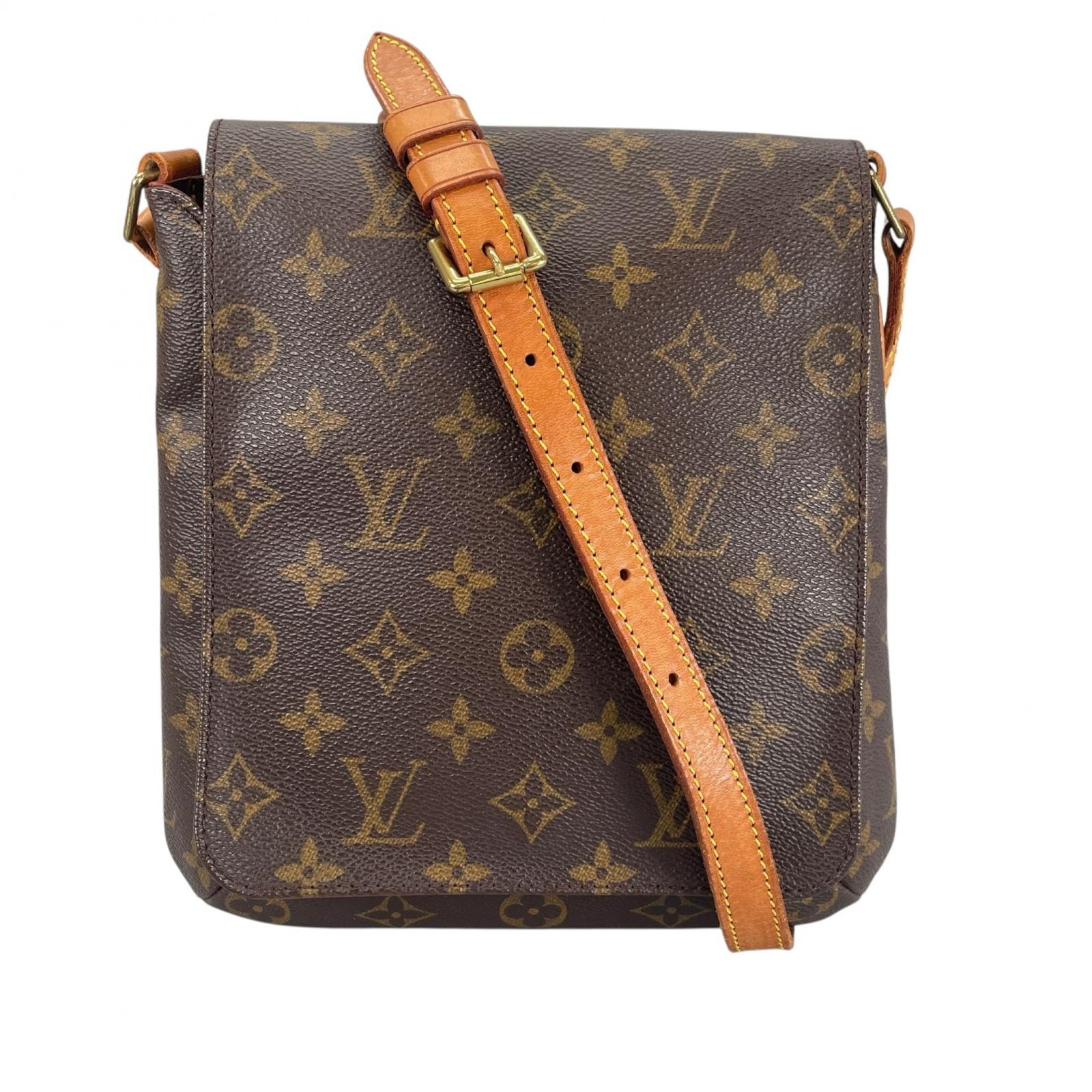 LOUIS VUITTON ルイ・ヴィトン ミュゼット サルサ ショート M51258 ショルダーバッグ モノグラムキャンバス ブラウン レディース【中古】