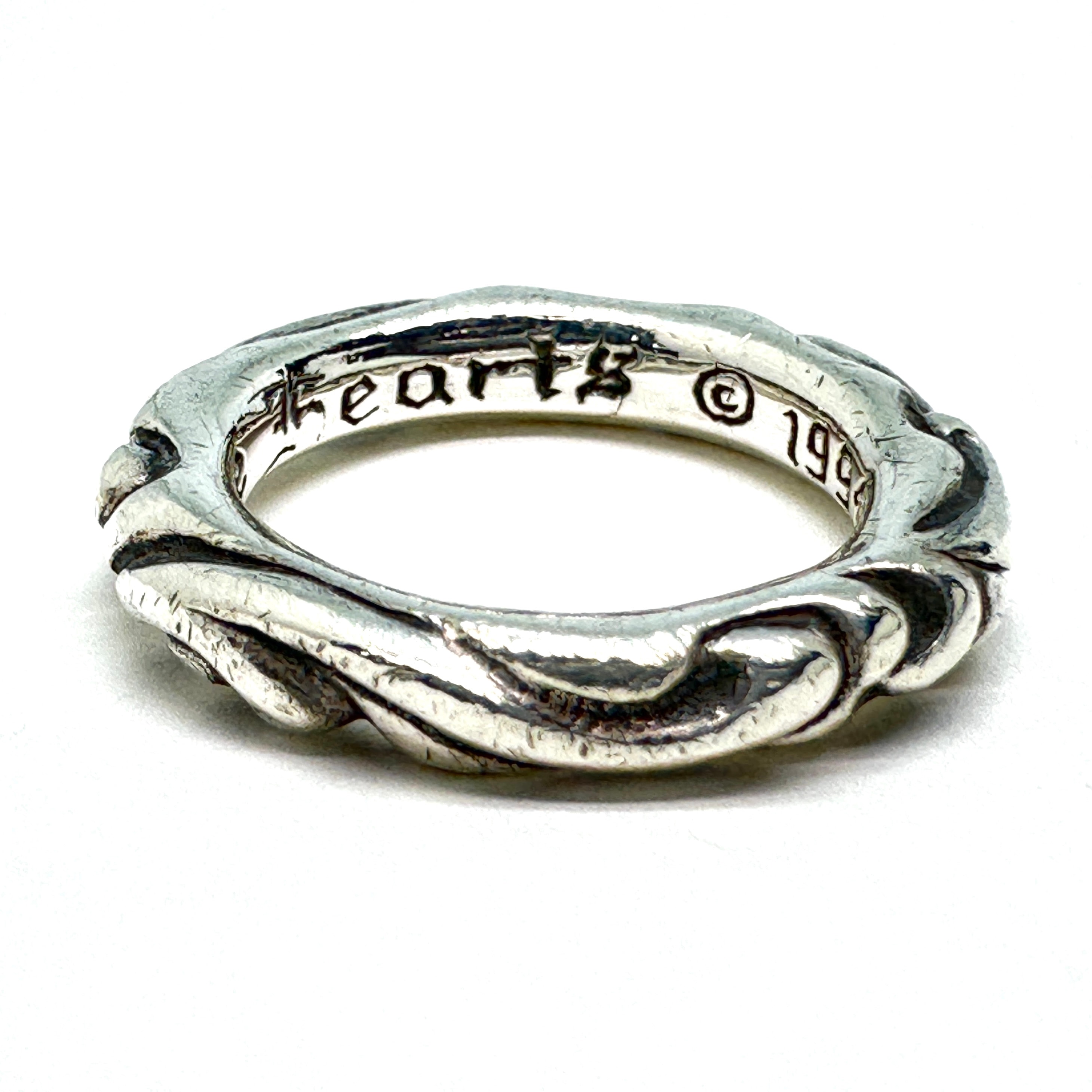 Chrome Hearts Scroll Band Ring "Silver"