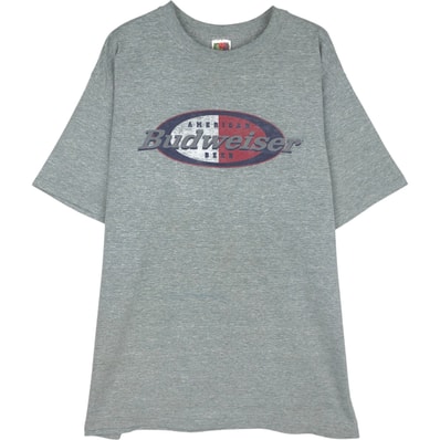 古着 00年代 フルーツオブザルーム FRUIT OF THE LOOM Lofteez BUDWEISER バドワイザー アドバタイジングTシャツ メンズXL相当/eaa645822