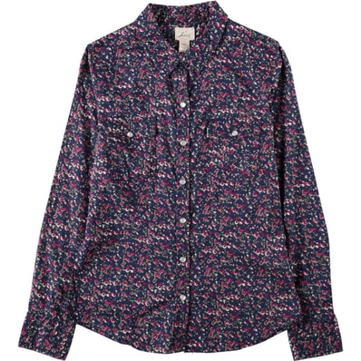 古着 リーバイス Levi's 花柄 長袖 ウエスタンシャツ レディースM相当/eaa683115