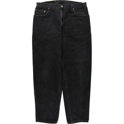 古着 00年代 リーバイス Levi's 560 LOOSE FIT TAPERED LEG ブラックデニム テーパードデニムパンツ USA製 メンズw37相当/eaa633940