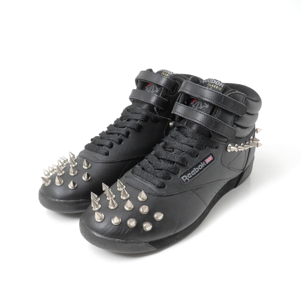 ■美品■Reebok × JUNYA WATANABE COMME des GARCONS リーボック × ジュンヤワタナベコムデギャルソン スニーカー サイズ26 スタッズ レザー ハイカット ブランド古着【中古】20260820/RB0441
