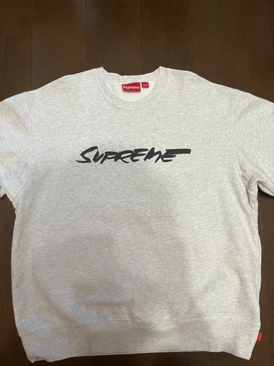 Supreme Futura Logo Crewneck "Grey"