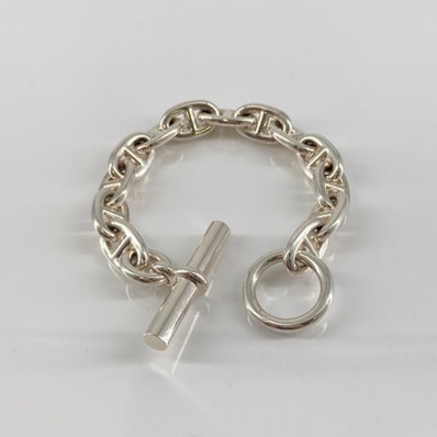 Hermes Chaine D'ancre MM Bracelet "Silver"