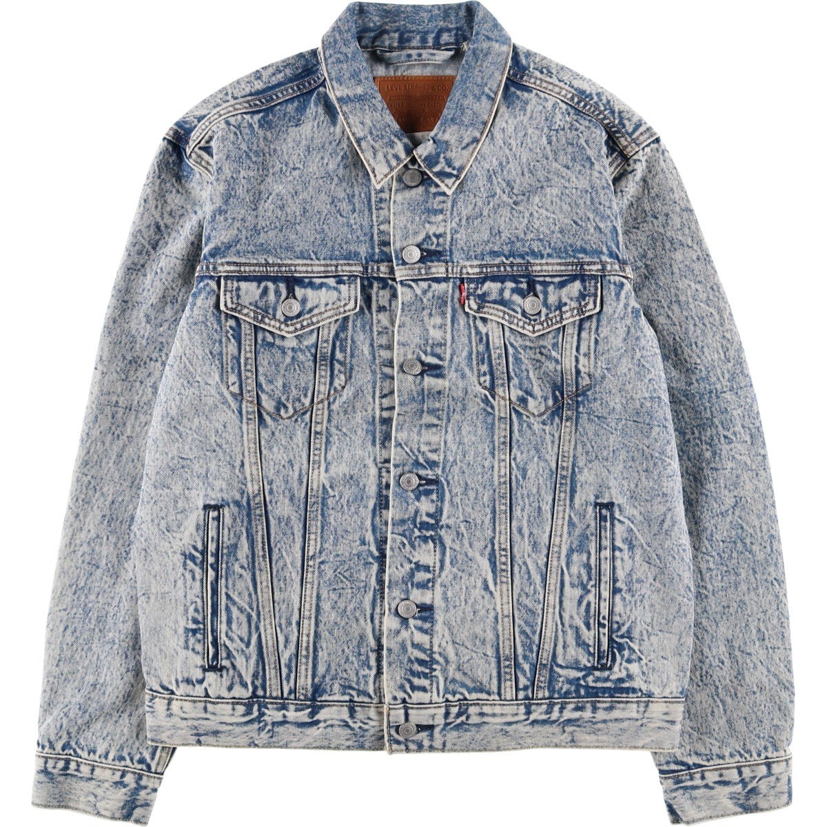 古着 リーバイス Levi's LEVI'S PREMIUM ケミカルウォッシュ デニムジャケット Gジャン メンズL相当/eaa628431