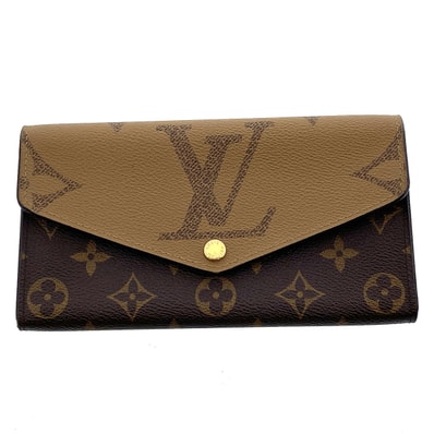 LOUIS VUITTON ルイ・ヴィトン ポルトフォイユ・サラ 長財布 M80726 モノグラムリバース ブラウン レディース【中古】