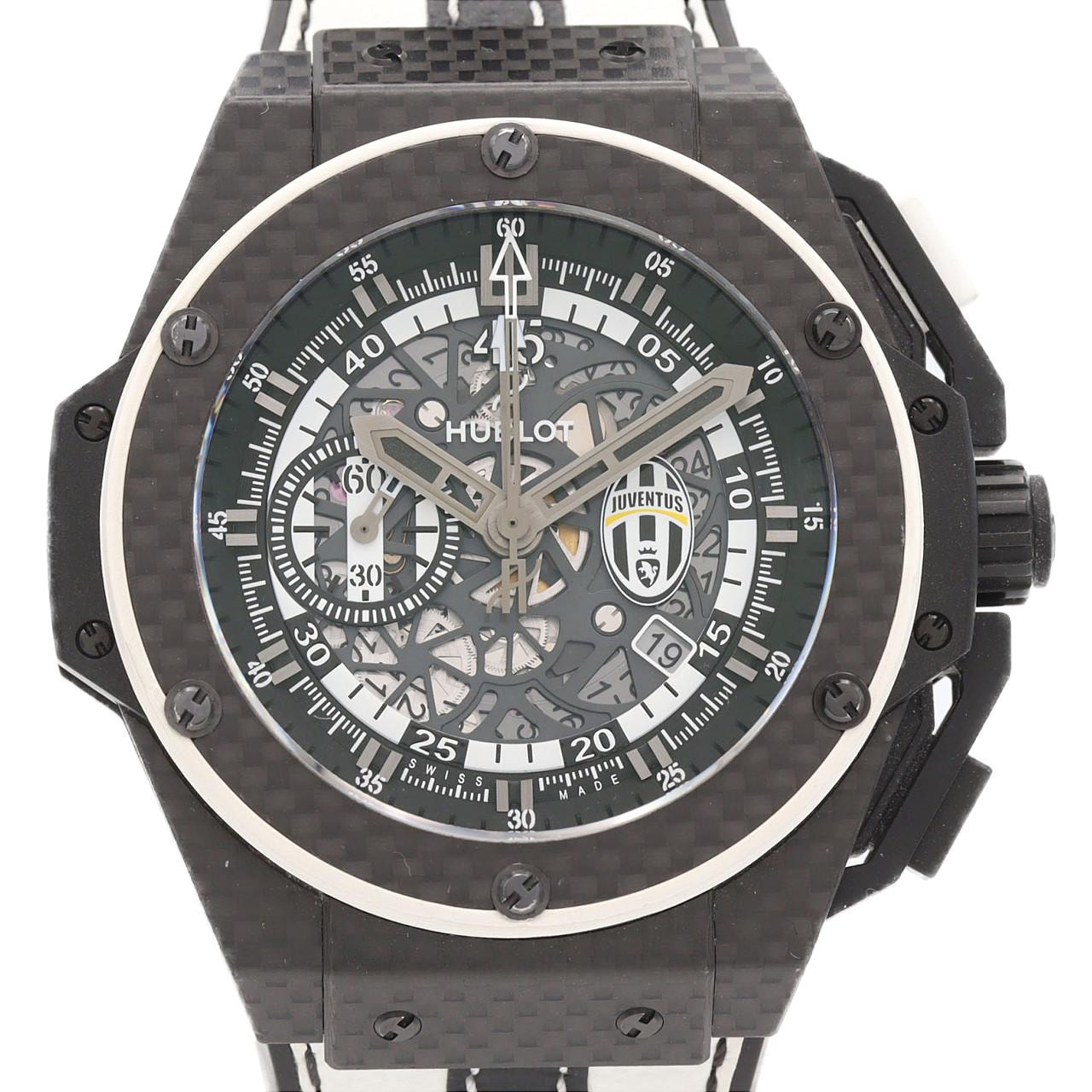 【ノーメンテナンス還元価格】ウブロ キングパワー・ユベントス LIMITED 716.QX.1121.VR.JUV13 カーボン 自動巻