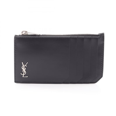 サンローランパリ SAINT LAURENT PARIS TINY MONOGRAM コインケース 財布 レザー メンズ レディース ブラック系 6298991JB0E1000 【新品】
