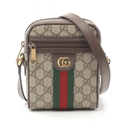 グッチ GUCCI オフィディア GGスプリーム ショルダーバッグ バッグ PVCコーティングキャンバス レザー メンズ レディース ベージュ系 / ブラウン系 / マルチカラー 59812796IWT8745 【新品】