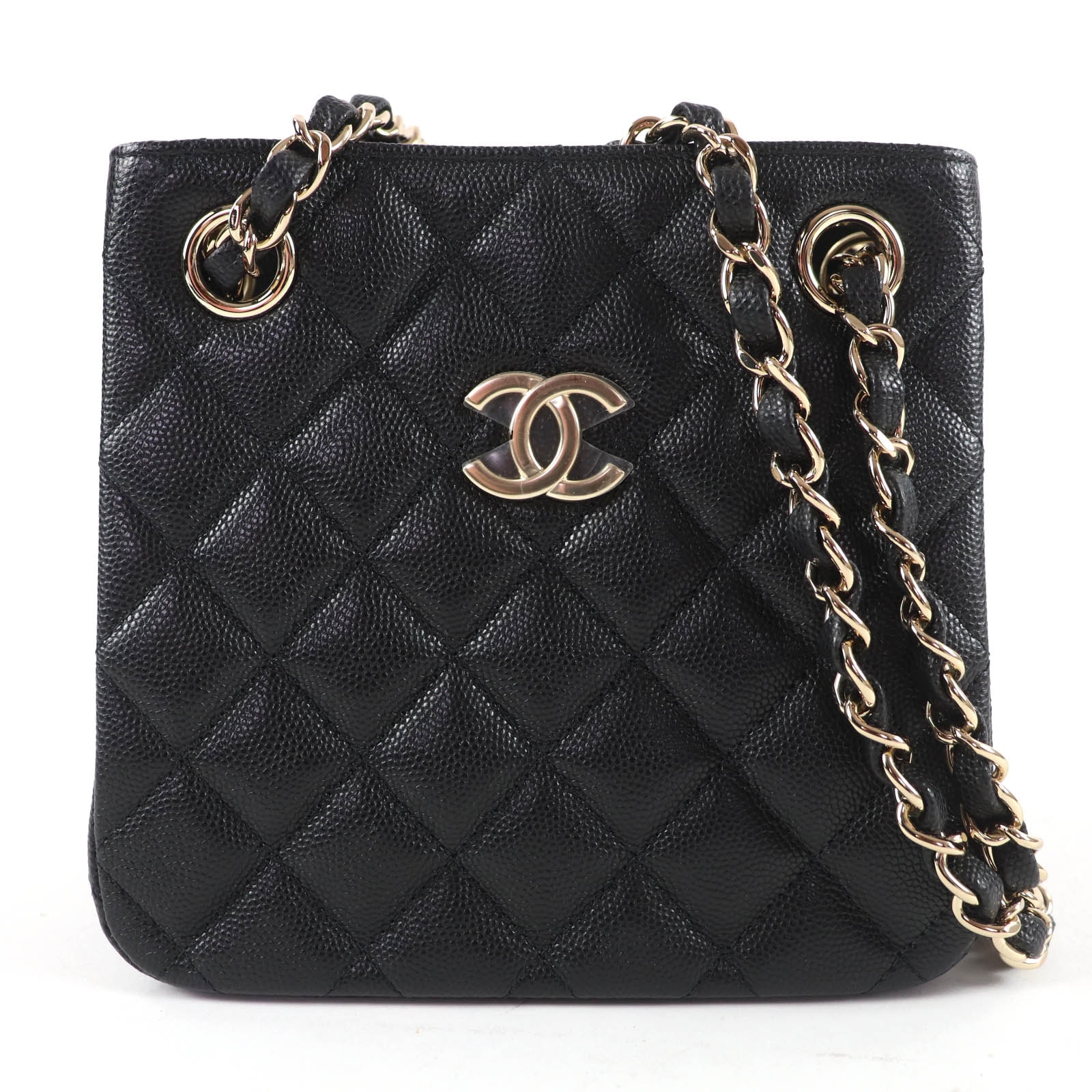 未使用品 シャネル ハンドバッグ ブラック レディース AS3176