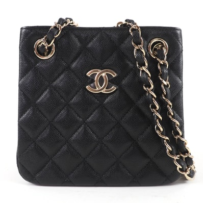 未使用品 シャネル ハンドバッグ ブラック レディース AS3176