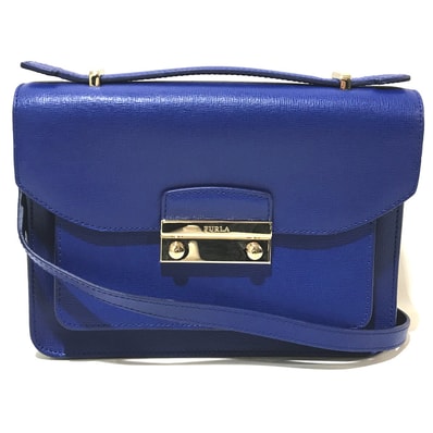 フルラ FURLA ジュリア カバン 2WAY ショルダーバッグ レザー ブルー