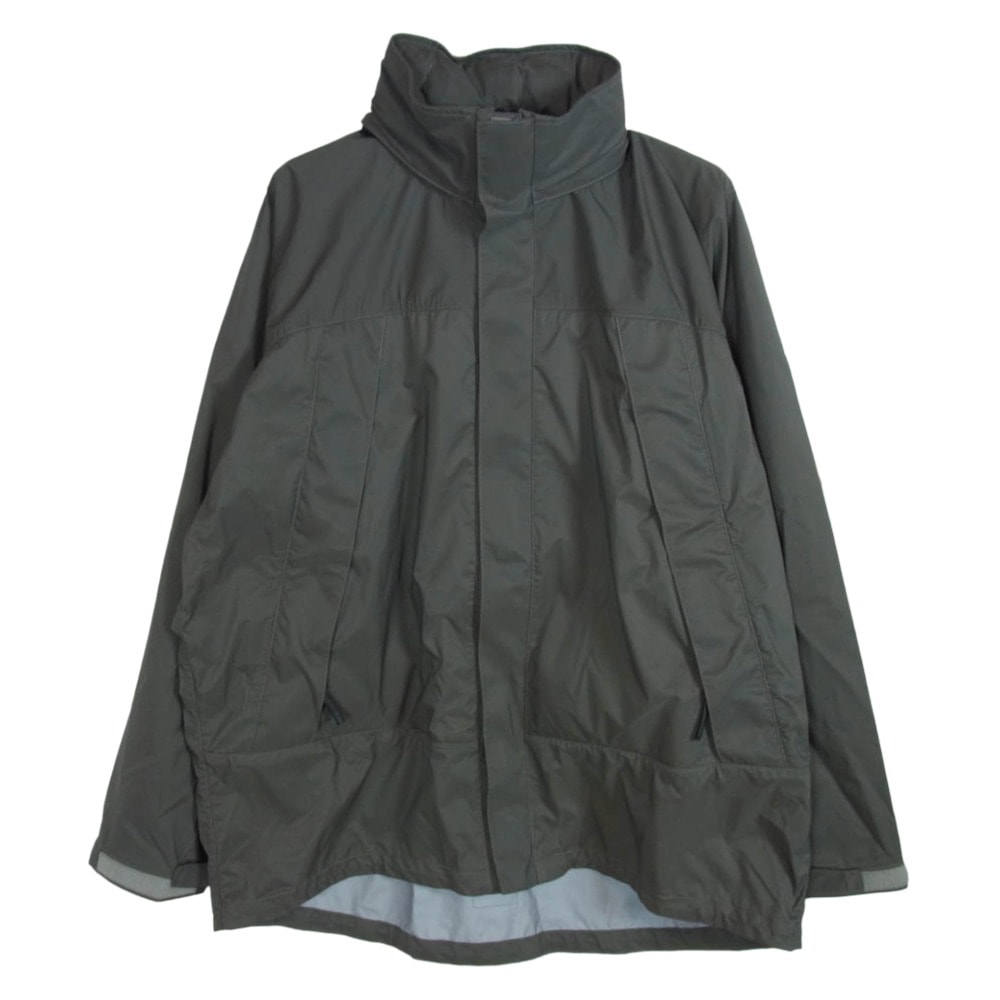 N.HOOLYWOOD エヌハリウッド ジャケット 9201-BL02-063 ソフトシェルパーカー フードブルゾン ナイロンジャケット 緑灰系 40【中古】