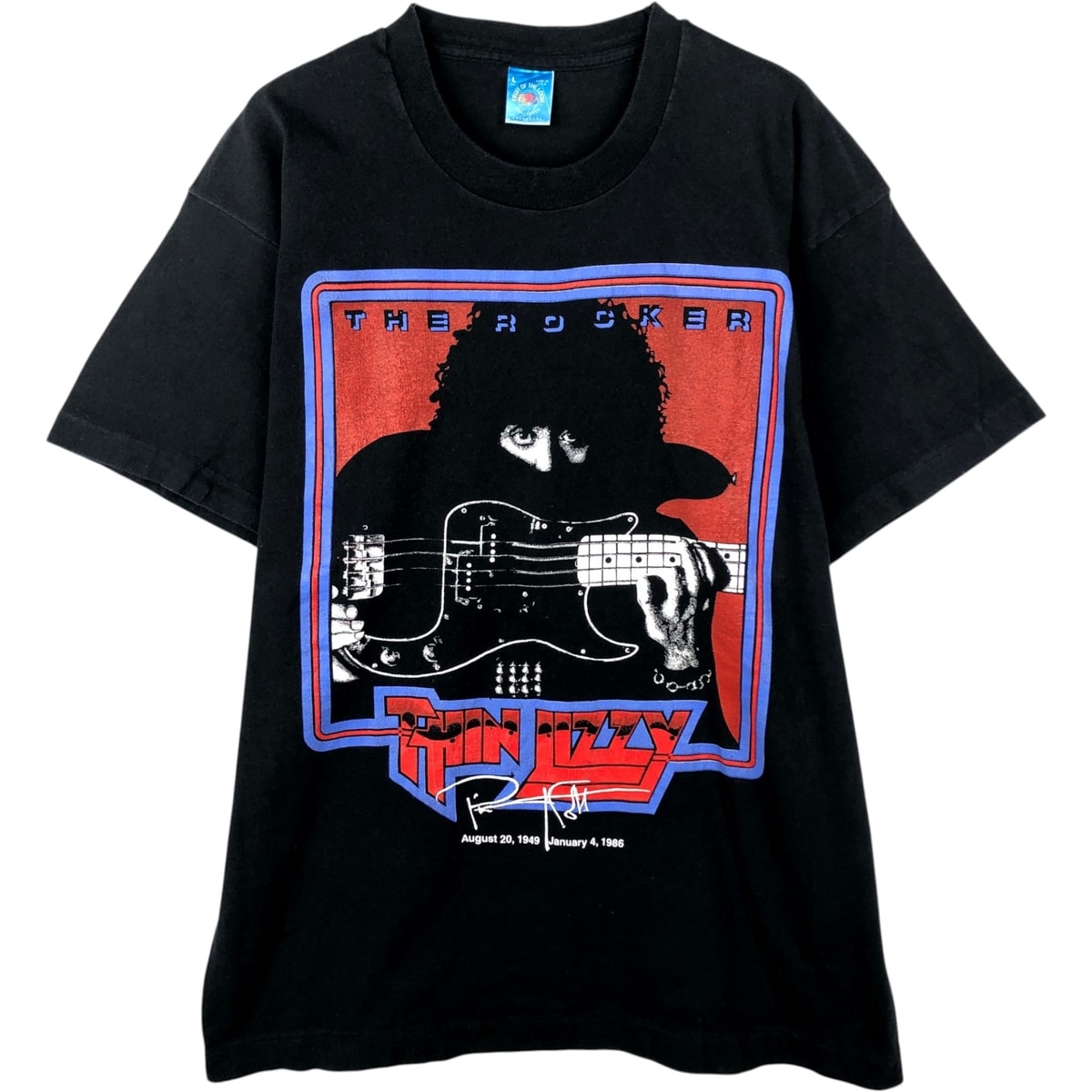 古着 フルーツオブザルーム FRUIT OF THE LOOM THIN LIZZY シンリジィ バンドTシャツ バンT USA製 メンズL相当/evb034271