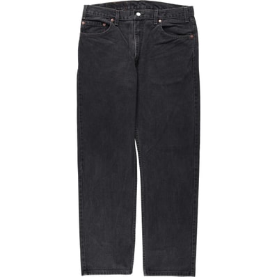 古着 00年代 リーバイス Levi's 505 REGULAR FIT STRAIGHT LEG ブラックデニム テーパードデニムパンツ カナダ製 メンズw36相当/eaa649309