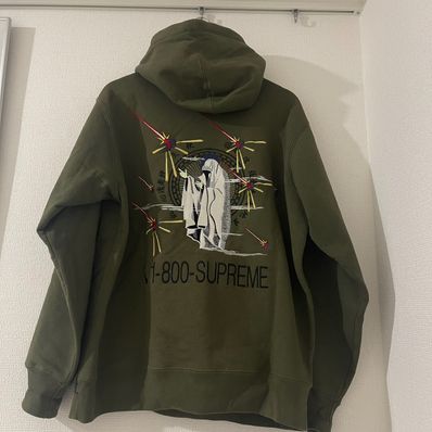 Supreme 1-800 Hooded Sweatshirt "Black"