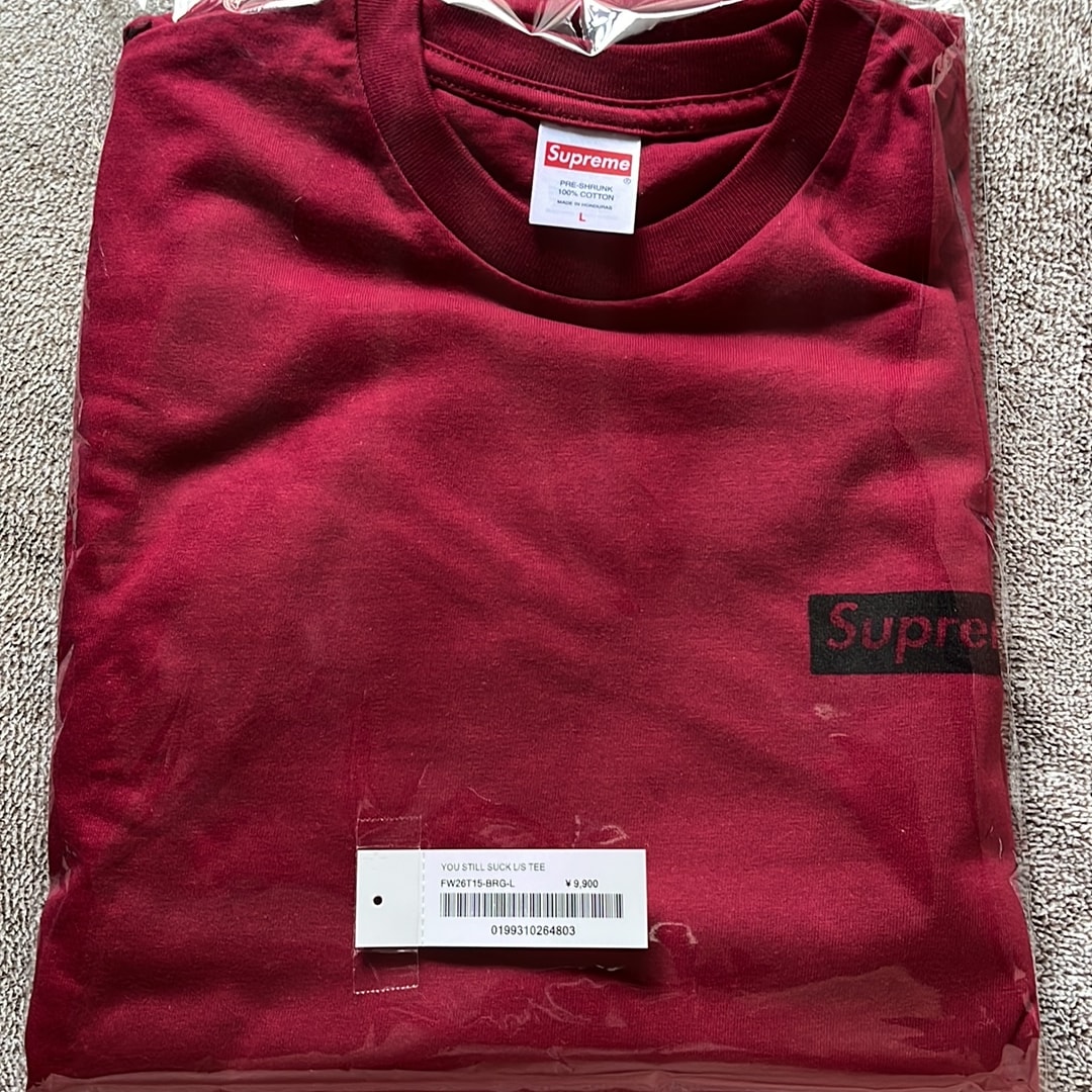 Supreme You Still S**k L/S Tee "Cardinal"