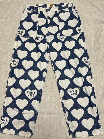 HUMAN MADE Heart Baggy Denim Pants "Indigo"