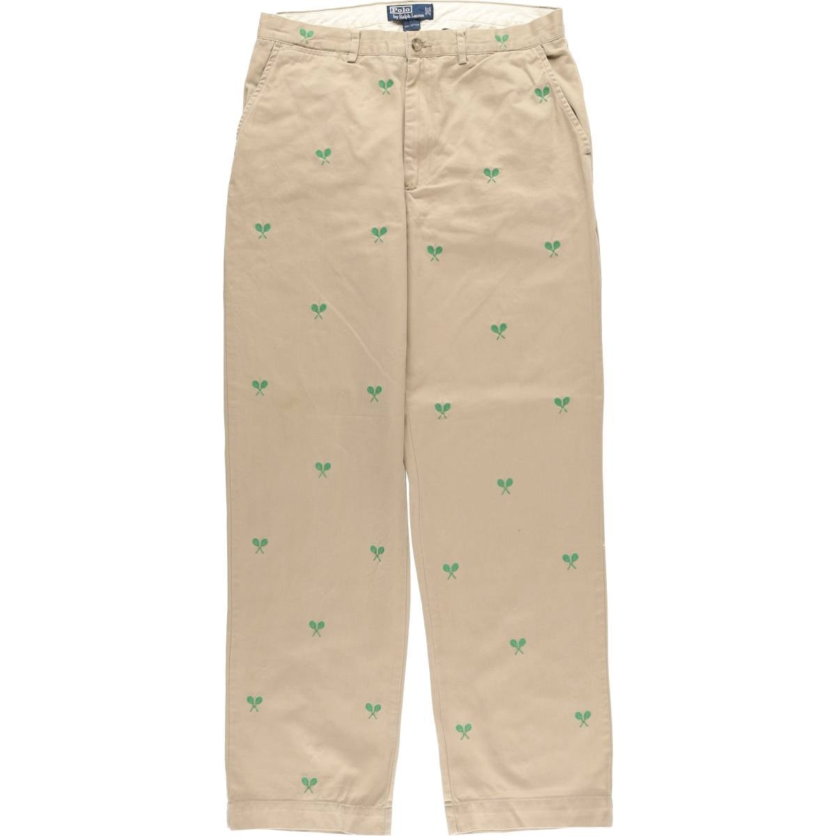 古着 ラルフローレン Ralph Lauren POLO by Ralph Lauren 総柄 チノパンツ メンズw33相当/eaa542504