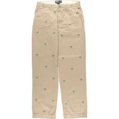 古着 ラルフローレン Ralph Lauren POLO by Ralph Lauren 総柄 チノパンツ メンズw33相当/eaa542504