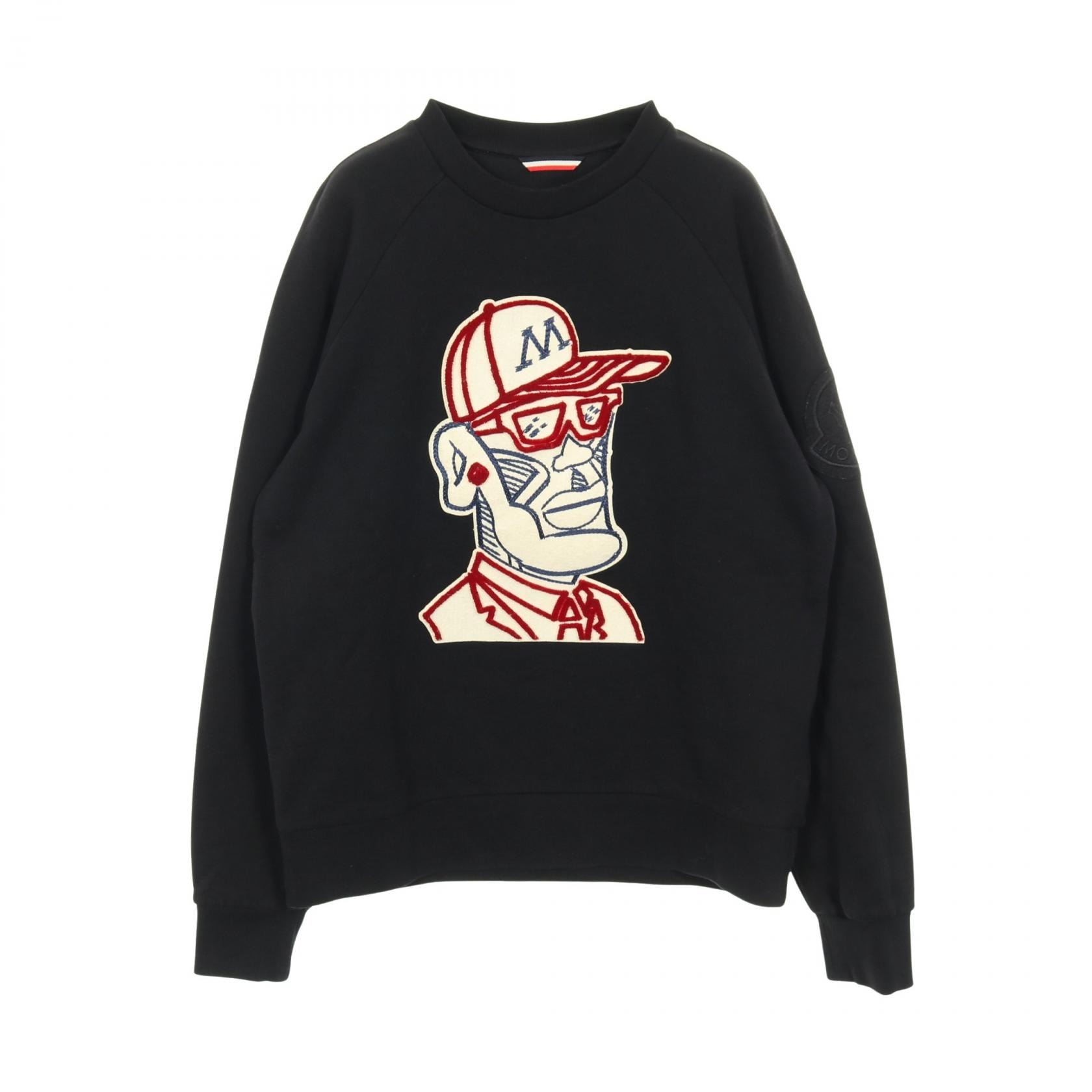 モンクレール MONCLER GENIUS 2 MONCLER 1952 スウェット 衣料品 トップス コットン メンズ ブラック系 【中古】