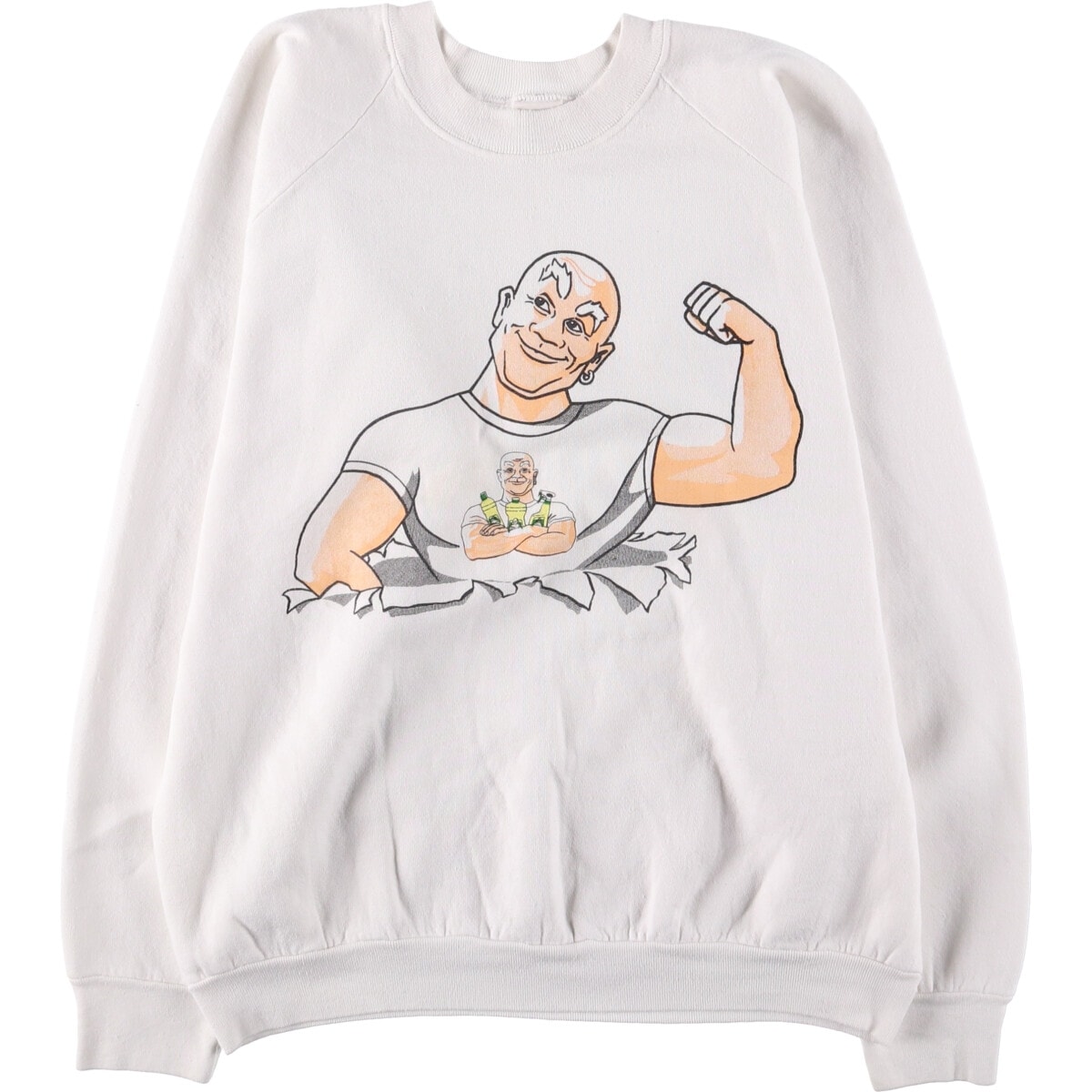 古着 80年代 フルーツオブザルーム FRUIT OF THE LOOM プリントスウェットシャツ トレーナー USA製 メンズXL相当 ヴィンテージ/eaa531587