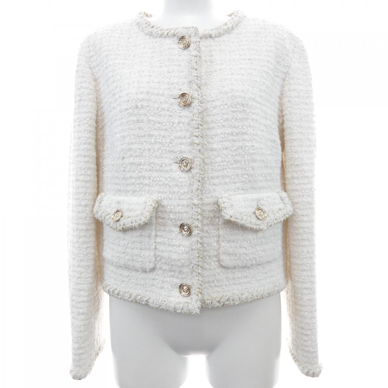 シャネル CHANEL LOOK62 P79844V72306 25A ノーカラージャケット