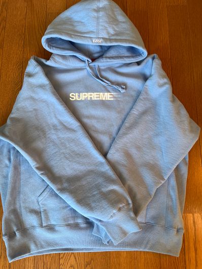 Supreme Motion Logo Hooded Sweatshirt "Light Blue" (23SS)