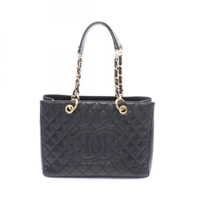 シャネル CHANEL マトラッセ グランドショッピング GST トートバッグ バッグ キャビアスキン(グレインドカーフ) レディース ブラック系 A50995 【中古】