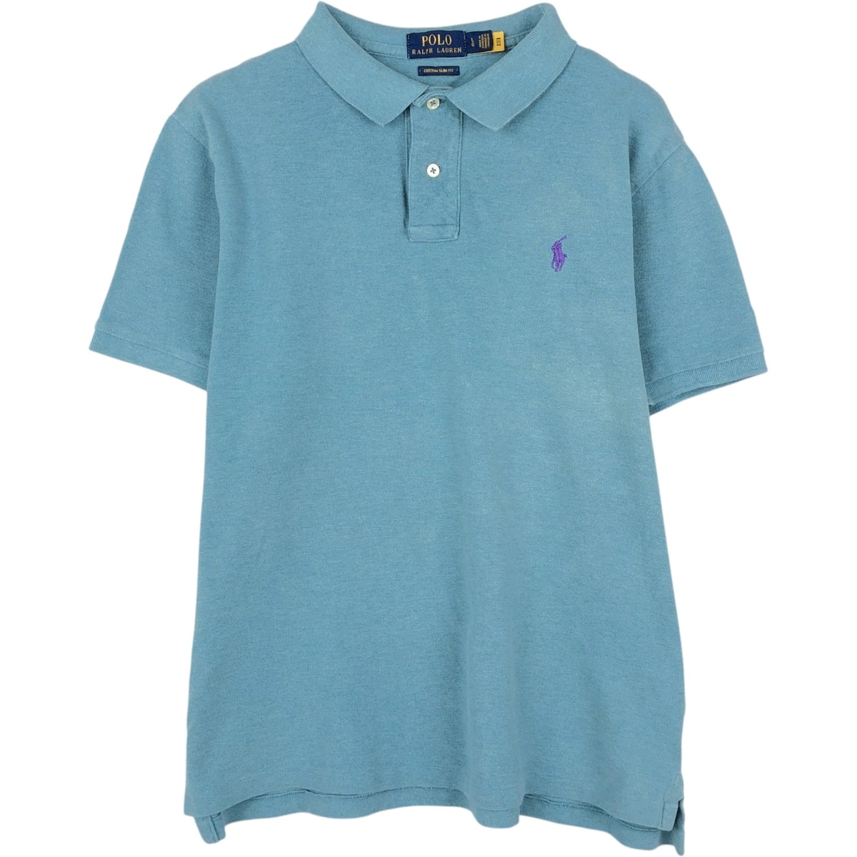 古着 ラルフローレン Ralph Lauren POLO RALPH LAUREN CUSTOM SLIM FIT 半袖 ポロシャツ メンズL相当/eaa653603