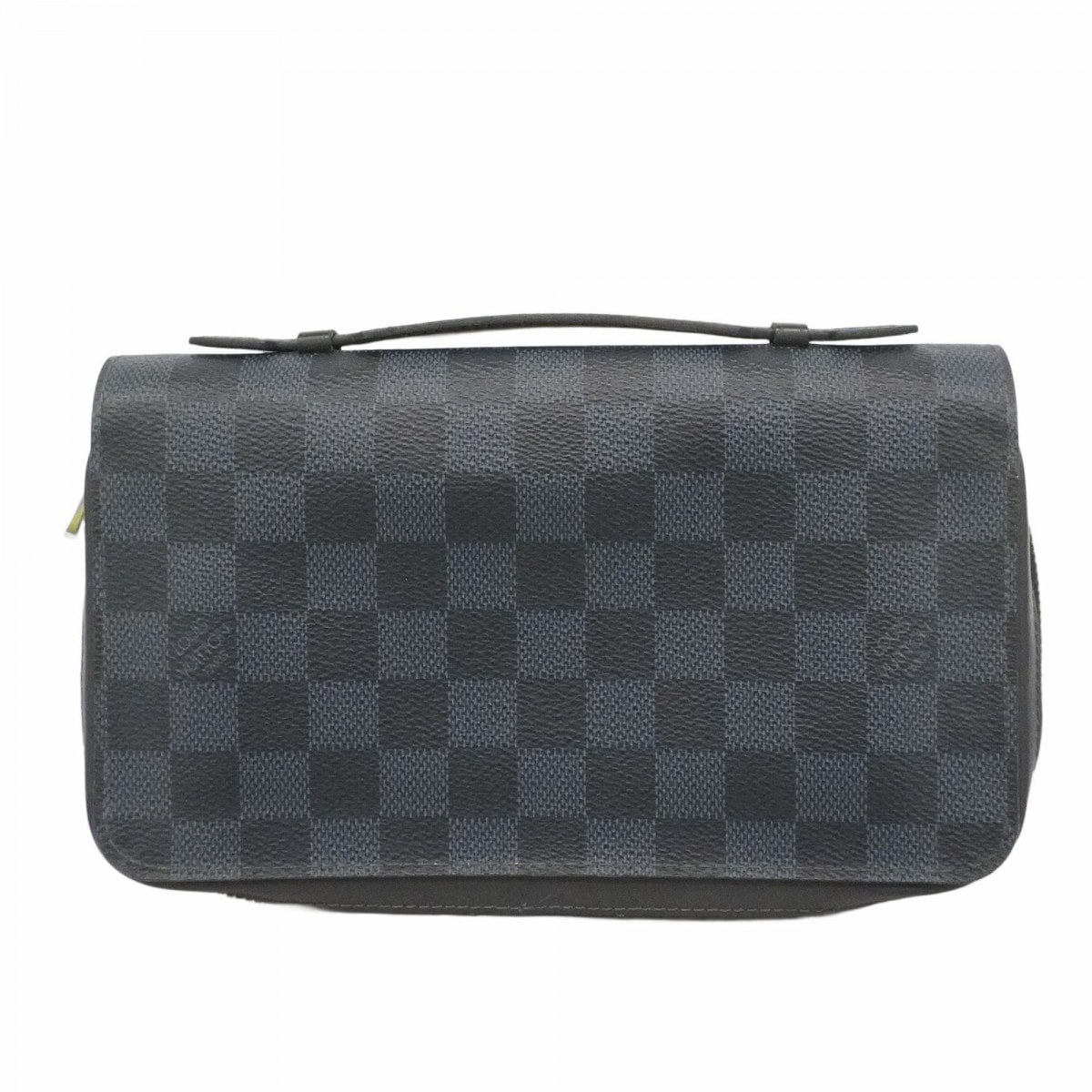 ★SALE【6da0335-k】ルイヴィトン 長財布 ダミエ・コバルト ジッピーXL N41590 ブラック【中古】メンズ