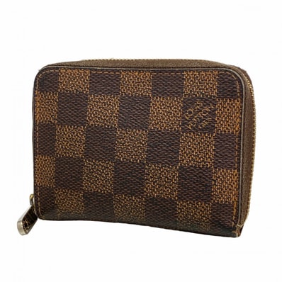 【6dd4847-h】ルイヴィトン コインケース ダミエ ジッピーコインパース N63070 エベヌ【中古】メンズ レディース ユニセックス