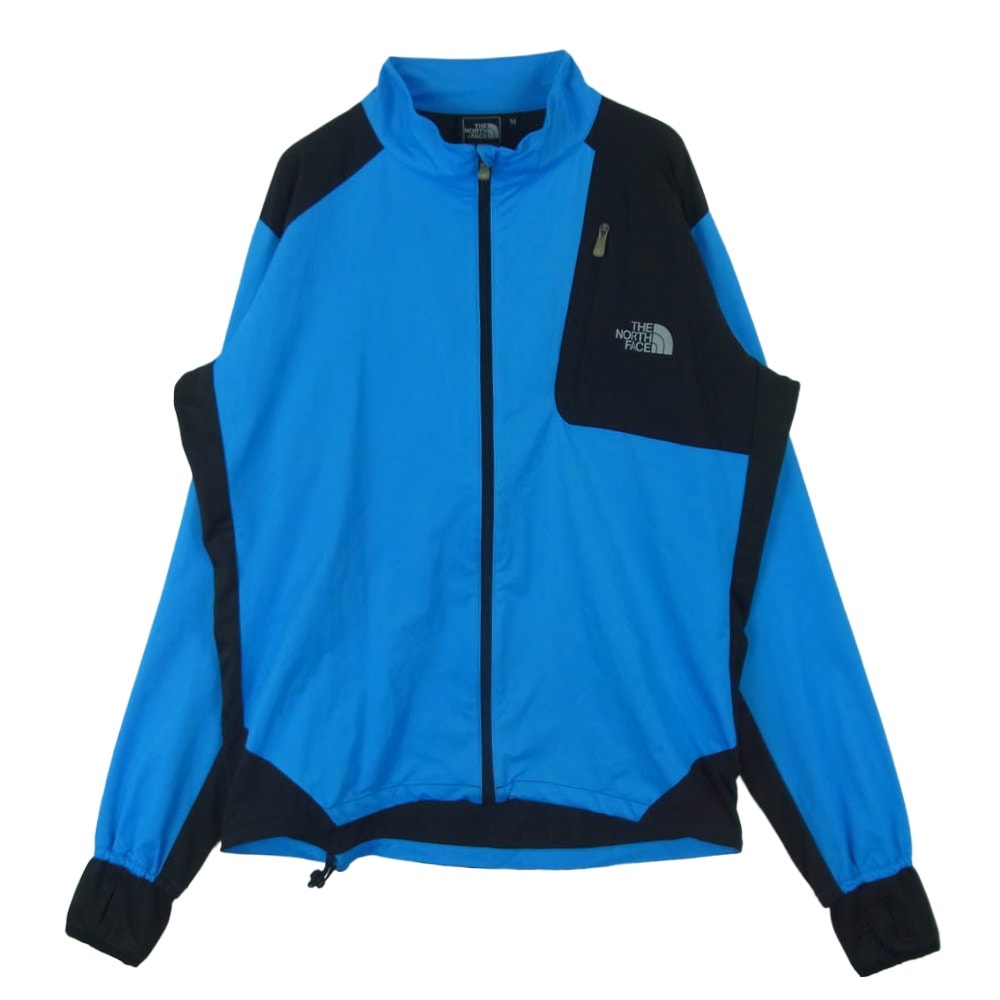 THE NORTH FACE ノースフェイス NP11901 ジップアップ ウィンドストッパー ジャケット ブルー系 ブラック系 M【中古】