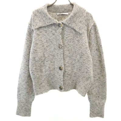 ZARA ザラ 長袖 ニットカーディガン L グレー