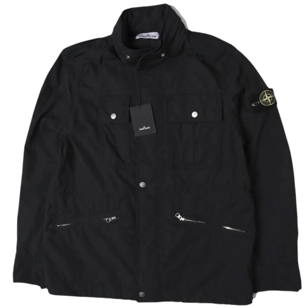 STONE ISLAND ストーンアイランド 25SS 4100007 Micro Twill Field Jacket マイクロツイルフィールドジャケット K1S154100007 S0026 M BLACK(V0029) 定価178,200円 アウター